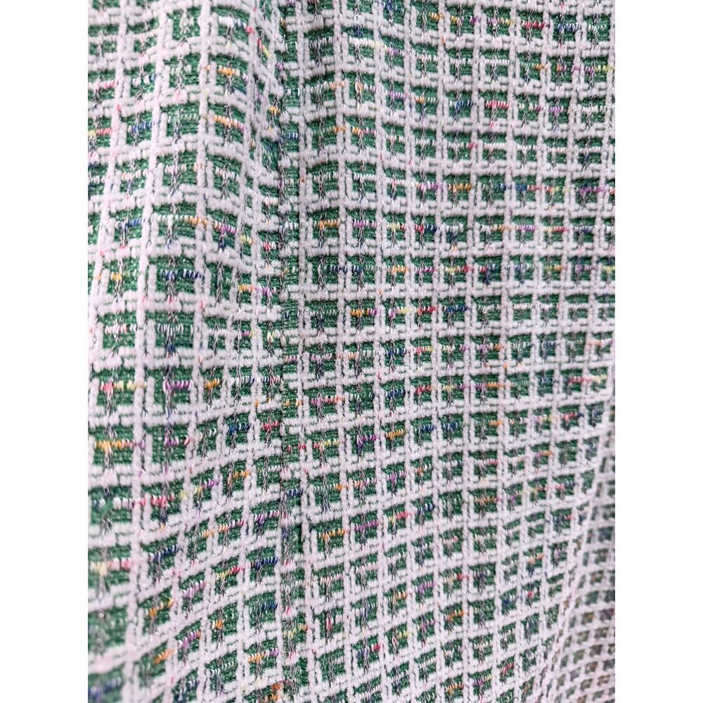 Donna Morgan Women's Novelty Plaid Short Sleeve Mock Neck Dress Size-6 - Picture 8 of 8